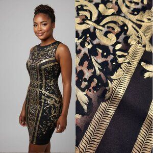 Black & gold bodycon dress - Thalia Sodi brand